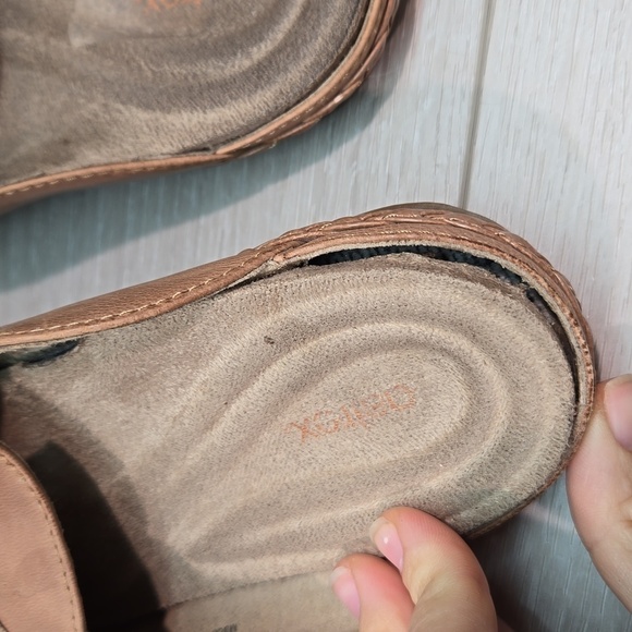 Aetrex Women Leather Loafer Mule Flats shoes sz 8.5 - Picture 9 of 13